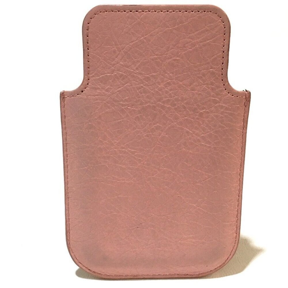 BALENCIAGA Smartphone case Pink Beige Leather 240584 - Picture 2 of 6